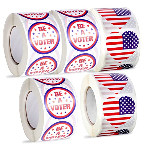 jojofuny 2 Sätze Unabhängigkeitstag Etiketten Aufkleber Selbstklebende Runde Patriotische Sticker Für Partydekoration Vielseitig Einsetzbar Für Produkte Briefe Und Verpackungen 5 Rollen * 2 von jojofuny