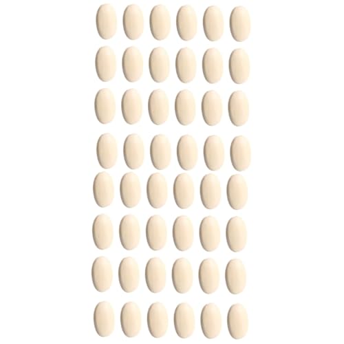 jojofuny 2 Sätze Unbehandelte Holzperlen Oblate Spacer Beads Für Diy Schmuck Und Bastelarbeiten Naturholz Vielseitige Bastelzubehör Für Projekte 30 Stück * 2 von jojofuny