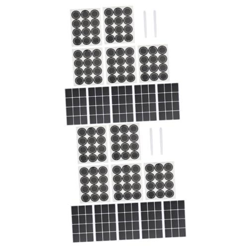 jojofuny 2 Sätze Verpackungsetiketten Aufkleber Etikettenpasten Tafelzubehör Wasserfestes Dosenetikett Flüssiges Pulver Black von jojofuny