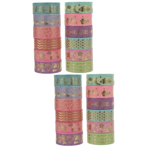 jojofuny 2 Sätze Washi Tape Dekorative Klebebänder Für Diy Scrapbooking Journals Und Party Dekorationen Vintage Design Pro Vielseitig Einsetzbar Für Projekte 12 Stück * 2 jojofuny 2 Sätze Washi Tape Dekorative Klebebänder Für Diy Scrapbooking Journals Und Party Dekorationen Vintage Design Pro Vielseitig Einsetzbar Für Projekte 12 Stück * 2 von jojofuny