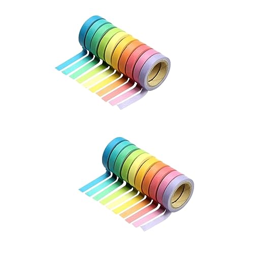 jojofuny 2 Sätze Washi Tape Einfarbiges Dekoratives Klebeband Für Diy Projekte Scrapbooking Und Fotoalben Bastelarbeiten Und Journaling 20 Rollen * 2 jojofuny 2 Sätze Washi Tape Einfarbiges Dekoratives Klebeband Für Diy Projekte Scrapbooking Und Fotoalben Bastelarbeiten Und Journaling 20 Rollen * 2 von jojofuny