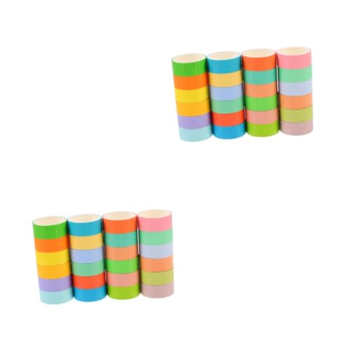 jojofuny 2 Sätze Washi Tape Farben Dekorative Diy Klebebänder Für Scrapbooking Und Journals Sicher Und Vielseitig Einsetzbar Für Bastelprojekte 24 Rollen * 2 von jojofuny