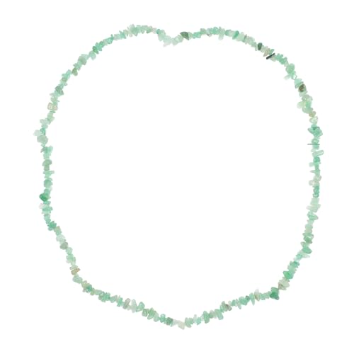 jojofuny 2 Saiten Kristallkieszubehör Schmuck Herstellung Perlenzauber lose Steine Klare Perlen Loch gebohrte Perlen Kristallsteine Chip -Steinperlen DIY-Perlen Perlen aus Naturstein Grün von jojofuny