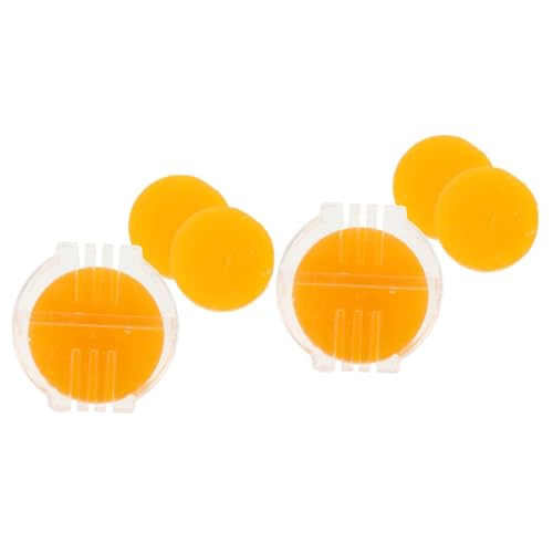 jojofuny 2 Sets Bastelbienenwachs Für Bedarfsartikel Quilten Nähen Schmelzen Herstellung Von Paraffinhalter Stickgarn Zahnseide Kunststoff Orange von jojofuny
