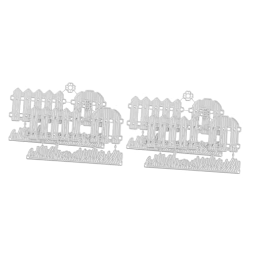 jojofuny 2 Sets Stanzformen Prägeformen Garten DIY Schablone Bastelvorlage Bastelwerkzeug Schablonen Vorlagen Kartenzubehör DIY Bastelschablone Metall Stanzformen Silber von jojofuny
