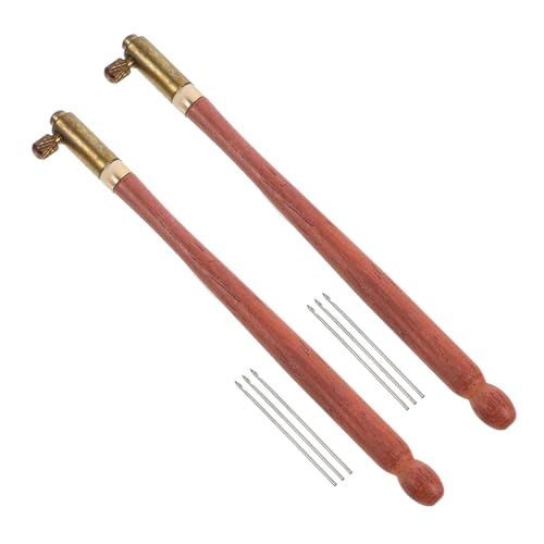 jojofuny 2 Sets Stickwerkzeug Set Pailletten Und Perlenwerkzeuge Französische Perlenwerkzeuge Stick Und Häkelwerkzeuge Häkelnadeln Mit Holzgriff Strickperlenwerkzeuge von jojofuny