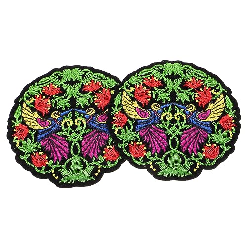 jojofuny 2 Stck. Runde Patches für Kleidung mit Blumen und Vogelmotiv Dekorative Aufnäher zum Aufnähen für Jeans Kleider und Diy Projekte Vielseitig Einsetzbar jojofuny 2 Stck. Runde Patches für Kleidung mit Blumen und Vogelmotiv Dekorative Aufnäher zum Aufnähen für Jeans Kleider und Diy Projekte Vielseitig Einsetzbar von jojofuny