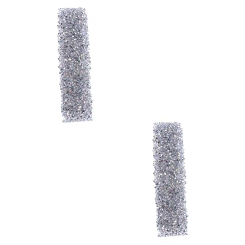 jojofuny 2 Stück 1 Klebernetzbohrer -Patch wedding decoration schmuck ketten Klebediamanten Schmuckkette Ornamente Braut- einmachgläser Kristall-Strassband gürtelbesatz für brautkleider von jojofuny