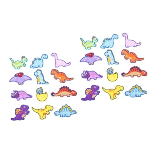 jojofuny 2 Stück 2 Reparaturflicken Für Kleidung Applikationen Stickflicken Für Kleidung Bestickte Kleidungsflicken Süße Dekorative Flicken Aufnäher Rucksackflicken Dinosaurier von jojofuny
