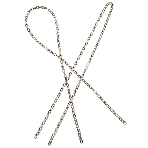 jojofuny 2 Stück Acryl Kette für Diy Schmuckherstellung Glatte Abnehmbare Kette Gold und Marmor für Modeaccessoires und Bastelprojekte jojofuny 2 Stück Acryl Kette für Diy Schmuckherstellung Glatte Abnehmbare Kette Gold und Marmor für Modeaccessoires und Bastelprojekte von jojofuny