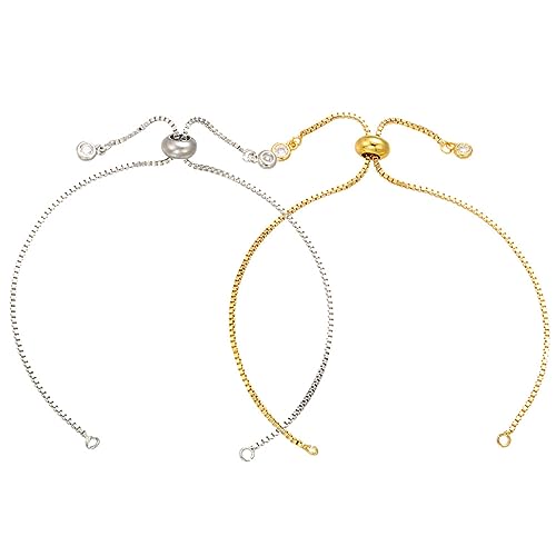 jojofuny 2 Stück Armband Ersatzketten Armbänder Liefern Kette Ziehen Halbfertige Handgelenkskette Einstellbare Handgelenkskette Armbänder Machen Versorgung Messingketten Weiß Kupfer jojofuny 2 Stück Armband Ersatzketten Armbänder Liefern Kette Ziehen Halbfertige Handgelenkskette Einstellbare Handgelenkskette Armbänder Machen Versorgung Messingketten Weiß Kupfer von jojofuny
