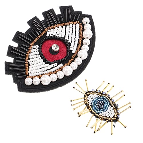 jojofuny 2 Stück Augen Patches Cartoon Applikation zum Nähen Diy Bügelbilder für Kleidung und Accessoires Reparatur und Dekorationslösung von jojofuny