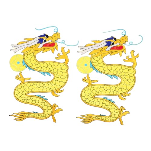 jojofuny 2 Stück Chinesische Drachentuchmontage Dekoration Reparaturflicken Aufnäher Für Kleidungsapplikationen Nähen Austauschbare Patches Zum Aufbügeln Polyester jojofuny 2 Stück Chinesische Drachentuchmontage Dekoration Reparaturflicken Aufnäher Für Kleidungsapplikationen Nähen Austauschbare Patches Zum Aufbügeln Polyester von jojofuny