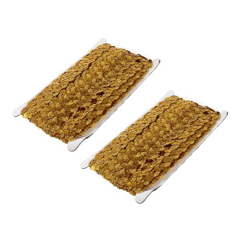jojofuny 2 Stück Dekorative Paillettenspitze Paillettenschnürsenkel Oh Funkeln Spitzenbesatz Mit Pailletten Für Pailletten Nähen Kleidung Diy Zubehör Diy-kleidungszubehör Golden Polyester jojofuny 2 Stück Dekorative Paillettenspitze Paillettenschnürsenkel Oh Funkeln Spitzenbesatz Mit Pailletten Für Pailletten Nähen Kleidung Diy Zubehör Diy-kleidungszubehör Golden Polyester von jojofuny