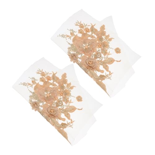 jojofuny 2 Stück Dekorative Spitzenabziehbilder Spitzenstickerei-applikationen Stickereispitze Blumenapplikation Spitzenstickerei Applikationen Gestickte Aufnäher Golden Polyester jojofuny 2 Stück Dekorative Spitzenabziehbilder Spitzenstickerei-applikationen Stickereispitze Blumenapplikation Spitzenstickerei Applikationen Gestickte Aufnäher Golden Polyester von jojofuny