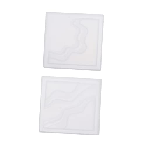 jojofuny 2 Stück Design Coaster Gießform Diy Epoxidharz Form für Untersetzer für Heimdekoration und Handwerksprojekte von jojofuny