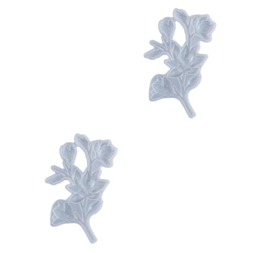 jojofuny 2 Stück Diy Silikonform für Kristallharz Gießform für Blumenzweige und Transparent für Handwerksprojekte Leicht zu Reinigen Verwenden von jojofuny