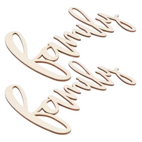 jojofuny 2 Stück Familien-Holzausschnittschilder, Buchstabenschild, rustikale Familien-Holzplatten-Dekore, Tischkarten für Herbst, Küche, Zuhause, Tischdekoration, Beige jojofuny 2 Stück Familien-Holzausschnittschilder, Buchstabenschild, rustikale Familien-Holzplatten-Dekore, Tischkarten für Herbst, Küche, Zuhause, Tischdekoration, Beige von jojofuny