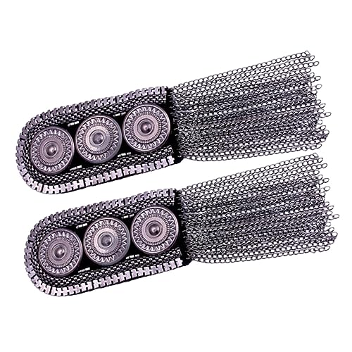 jojofuny 2 Stück Fransen Epaulette retro Quaste Gold Schulterbaus Männer Professional Schulterklappen-Abzeichen Schulterklappen Kostüm einheitliches Zubehör Legierung jojofuny 2 Stück Fransen Epaulette retro Quaste Gold Schulterbaus Männer Professional Schulterklappen-Abzeichen Schulterklappen Kostüm einheitliches Zubehör Legierung von jojofuny