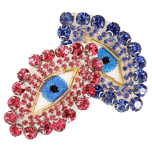 jojofuny 2 Stück Glitzernde Augenform Aufnäher zum Aufbügeln Strass Patches für Jeansreparatur und Diy Dekoration für Jacken und Taschen jojofuny 2 Stück Glitzernde Augenform Aufnäher zum Aufbügeln Strass Patches für Jeansreparatur und Diy Dekoration für Jacken und Taschen von jojofuny