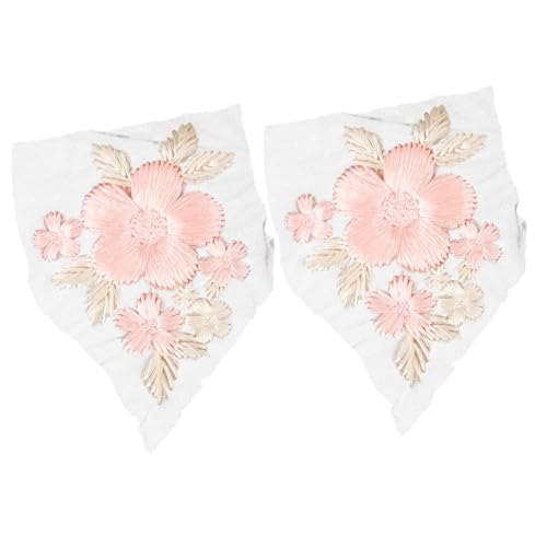 jojofuny 2 Stück Große Bestickte Spitzen Blumenapplikationen in Bügelflicken für Hochzeitskleider DIY Dekoration für Kleidung Romantische Spitze zum Aufbügeln für Brautmode jojofuny 2 Stück Große Bestickte Spitzen Blumenapplikationen in Bügelflicken für Hochzeitskleider DIY Dekoration für Kleidung Romantische Spitze zum Aufbügeln für Brautmode von jojofuny