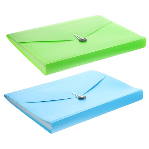 jojofuny 2 Stück Große Kapazität Fächermappe Erweiterbarer Dokumentenordner aus Strapazierfähigem PP Material Vielseitiger Papier und Aktenhalter für Büro Schule und Zuhause in Grün und jojofuny 2 Stück Große Kapazität Fächermappe Erweiterbarer Dokumentenordner aus Strapazierfähigem PP Material Vielseitiger Papier und Aktenhalter für Büro Schule und Zuhause in Grün und von jojofuny