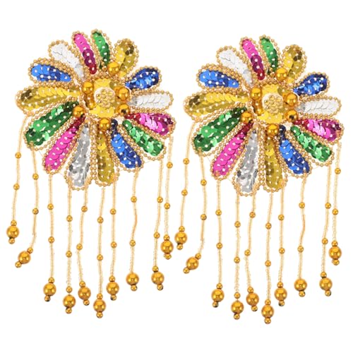 jojofuny 2 Stück Handgefertigte Schulter-quasten-epauletten mit Pailletten und Blumenrhinestones Dekorative Fransen-schulterpolster für Kostüme Bühnenauftritte und Cosplay Goldfarben jojofuny 2 Stück Handgefertigte Schulter-quasten-epauletten mit Pailletten und Blumenrhinestones Dekorative Fransen-schulterpolster für Kostüme Bühnenauftritte und Cosplay Goldfarben von jojofuny