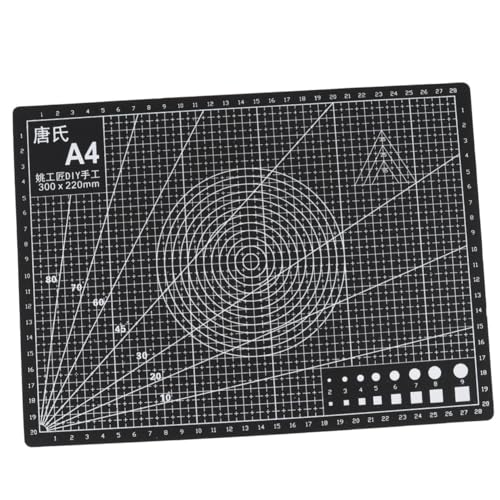 jojofuny 2 Stück Handgemachte Diy Selbstheilende Doppelseitige Schneidematte Robustes Schneidebrett für Studenten Schwarz für Bastelprojekte Quilting und Näharbeiten von jojofuny