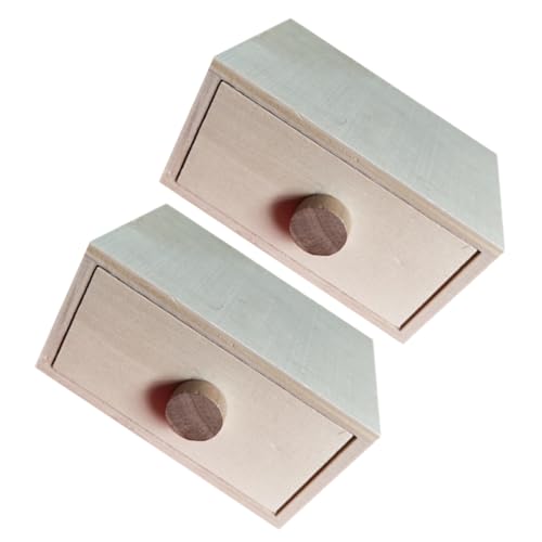 jojofuny 2 Stück Holz Aufbewahrungsbox Stabile DIY Schubladenbox Vielseitiger Organizer für Kosmetik Desktop und Schmuck Langlebig Modernes Design für Büro und Zuhause von jojofuny
