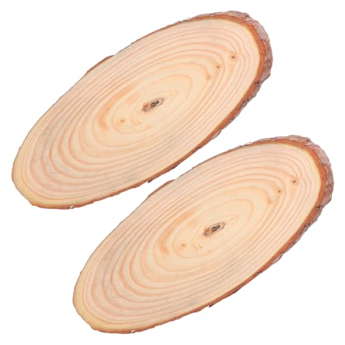 jojofuny 2 Stück Holzscheiben Oval Naturbelassen für DIY Basteln Rustikale Tischdeko Hochzeit Holzscheiben mit Massivholzrand Vielseitig Einsetzbar jojofuny 2 Stück Holzscheiben Oval Naturbelassen für DIY Basteln Rustikale Tischdeko Hochzeit Holzscheiben mit Massivholzrand Vielseitig Einsetzbar von jojofuny