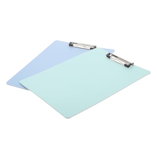 jojofuny 2 Stück Klemmbretter für Schüler Tragbare Schreibplatten mit Clip Multifunktionale Ordner für Schule Büro und Unterwegs Grün Blau von jojofuny