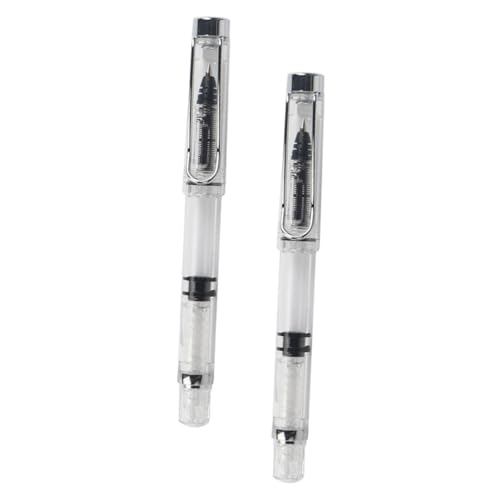 jojofuny 2 Stück Kolbenfüll Gelstift Tintenstift Schulkolbenfüllstift Befüllbares Schreiben Für Kalligraphie Übungsstift Zylindrischer Feiner Kolbenfüllstift Kugelschreiber jojofuny 2 Stück Kolbenfüll Gelstift Tintenstift Schulkolbenfüllstift Befüllbares Schreiben Für Kalligraphie Übungsstift Zylindrischer Feiner Kolbenfüllstift Kugelschreiber von jojofuny
