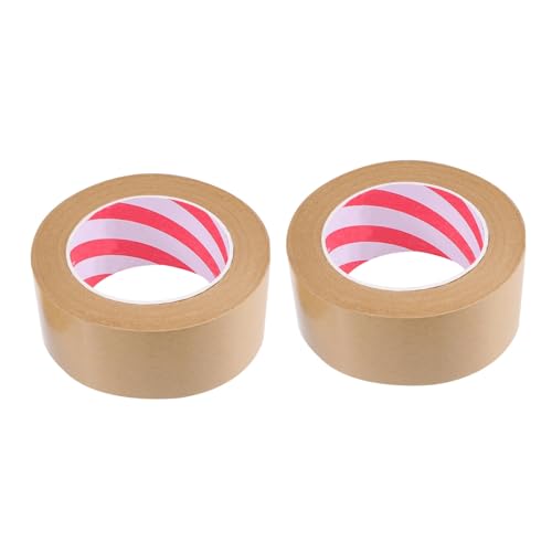jojofuny 2 Stück Kraftpapier Klebebänder Hochviskose Verpackungsbänder für Bastelarbeiten Breit Wasseraktivierungsfrei Fixieren und Versiegeln von Kartons jojofuny 2 Stück Kraftpapier Klebebänder Hochviskose Verpackungsbänder für Bastelarbeiten Breit Wasseraktivierungsfrei Fixieren und Versiegeln von Kartons von jojofuny