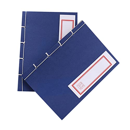 jojofuny 2 Stück Kreatives Notizbuch mit Geheimnotizbuch Blaues Cover Handgefertigtes Fadenheft Antikes Design für und Tägliche Notizen jojofuny 2 Stück Kreatives Notizbuch mit Geheimnotizbuch Blaues Cover Handgefertigtes Fadenheft Antikes Design für und Tägliche Notizen von jojofuny