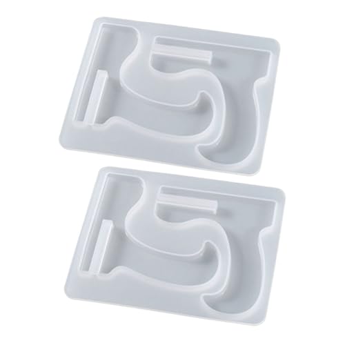 jojofuny 2 Stück Kristall-epoxy-form Stand Formen Für Ausstellungsstände Handyständer Rahmenhalterform Form Für Heimwerker Form Aus Epoxidharz Mobile Ständerform Kieselgel Weiß von jojofuny