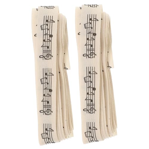 jojofuny 2 Stück Musiknoten Baumwollbänder Dekorative Geschenkbänder für Partys Geschenkverpackung und Feierlichkeiten Beige für Dekorationen und Einzigartige Präsentationen jojofuny 2 Stück Musiknoten Baumwollbänder Dekorative Geschenkbänder für Partys Geschenkverpackung und Feierlichkeiten Beige für Dekorationen und Einzigartige Präsentationen von jojofuny