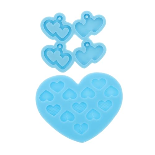 jojofuny 2 Stück Ohrformen aus Silikonharz schmuckherstellung Schmuckbasteln Gießformen Herzförmige Silikonform Harzgussformen Harzformen für Ohrringe Harzohrringformen Kieselgel Blue jojofuny 2 Stück Ohrformen aus Silikonharz schmuckherstellung Schmuckbasteln Gießformen Herzförmige Silikonform Harzgussformen Harzformen für Ohrringe Harzohrringformen Kieselgel Blue von jojofuny