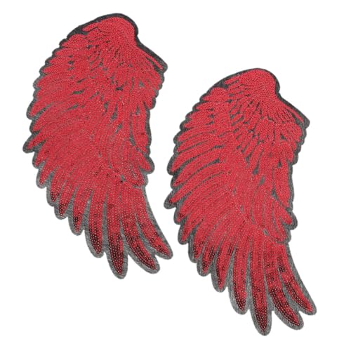 jojofuny 2 Stück Paillettenstick Patch Aufnäher Für Kleidung Feenkostüm Mädchen Feenflügel Engelsflügel Aus Pailletten Weihnachtsengel Dekorationen Stickgarn Viskose jojofuny 2 Stück Paillettenstick Patch Aufnäher Für Kleidung Feenkostüm Mädchen Feenflügel Engelsflügel Aus Pailletten Weihnachtsengel Dekorationen Stickgarn Viskose von jojofuny