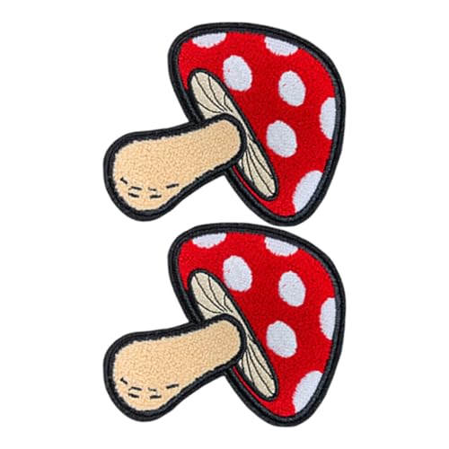 jojofuny 2 Stück Pilz Aufbügel Patches Robustem Bestickte Diy Applikationen mit Erhabener Stickerei Waschbar Langlebig zur Textil und Taschenverzierung jojofuny 2 Stück Pilz Aufbügel Patches Robustem Bestickte Diy Applikationen mit Erhabener Stickerei Waschbar Langlebig zur Textil und Taschenverzierung von jojofuny