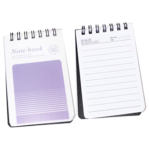 jojofuny 2 Stück Planungs Mini Notizblock Mini Notizbuch Notizblöcke Notizbücher Süßes Design Spiralnotizblock Kleines Notizbuch Mini Notizblöcke Taschennotizbuch Kleines von jojofuny