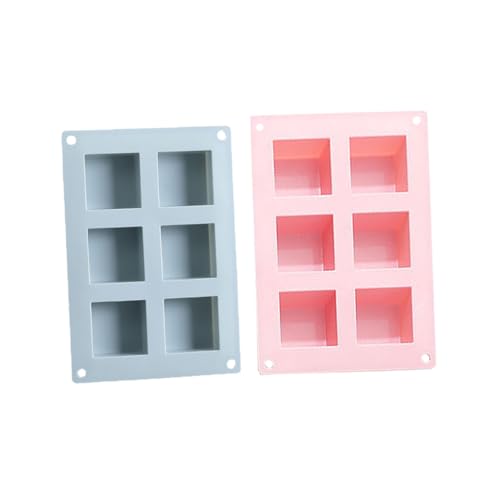 jojofuny 2 Stück Quadratische Silikon Seifenform Hohlräume Diy Seifenherstellung Backform für Kuchen Kerzen Mikrowellen und Spülmaschinenfest Blau jojofuny 2 Stück Quadratische Silikon Seifenform Hohlräume Diy Seifenherstellung Backform für Kuchen Kerzen Mikrowellen und Spülmaschinenfest Blau von jojofuny