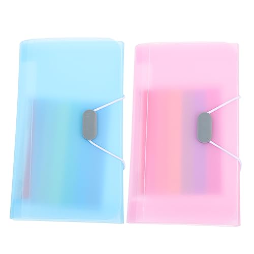 jojofuny 2 Stück Rechnungspaket Geldschein-Organizer mit Taschen Datei Organisatoren Veranstalter Blau Ordner erweitern Quittungsorganisator Quittungsordner Organizer Rechnung Ordner Abs von jojofuny