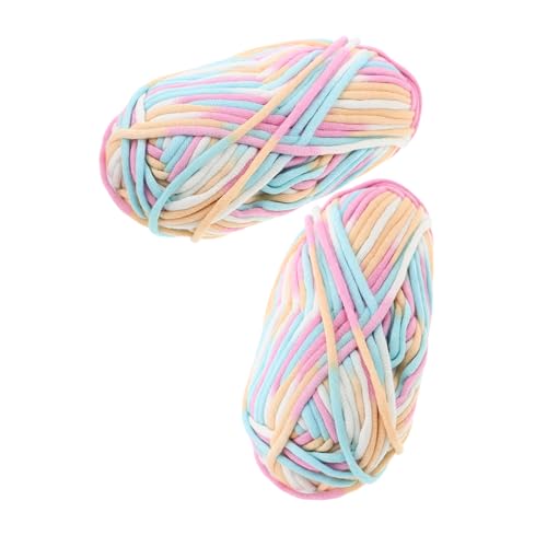 jojofuny 2 Stück Regenbogen Baumwollgarn Weiches Komfortables Häkelgarn für Erwachsene Vielseitiges Strickgarn für Pullover Schals und Diy Projekte Modisches Farbenfrohes Textilgarn jojofuny 2 Stück Regenbogen Baumwollgarn Weiches Komfortables Häkelgarn für Erwachsene Vielseitiges Strickgarn für Pullover Schals und Diy Projekte Modisches Farbenfrohes Textilgarn von jojofuny