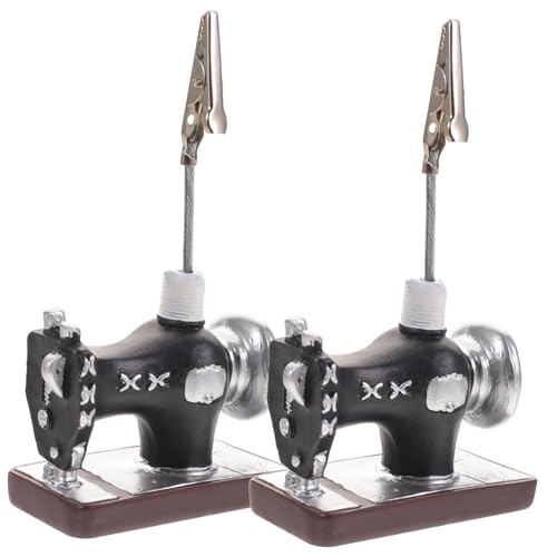 jojofuny 2 Stück Retro Resin Nachricht Clips Multifunktionale Desktop Notizhalter für Fotos Karten Visitenkarten Praktische Schreibzubehör Tischclips mit Dekorativem Vintage Design von jojofuny