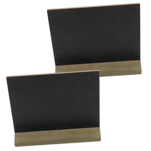 jojofuny 2 Stück Retro Tafel Vintage Schild Für Wand Ornament Bilderrahmen Mini Nachrichtentafel Schild Ornamentrahmen Mini Rahmen Löschbar Doppelseitige Tafel Holz von jojofuny