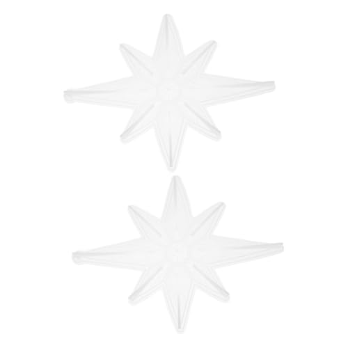 jojofuny 2 Stück Silikonformen für Weihnachtsanhänger Oktagonal Star Gießformen für Epoxidharz Basteln von Christbaumdekorationen und Wandhängern von jojofuny