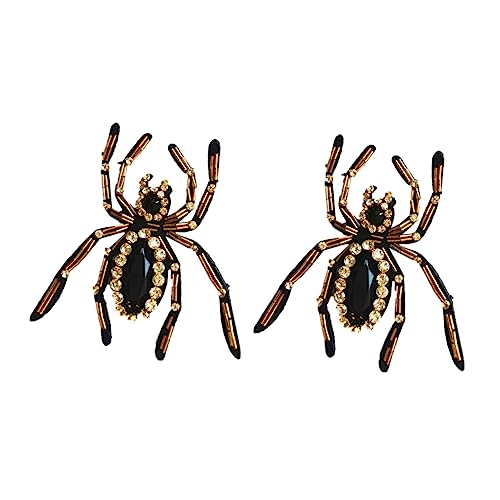 jojofuny 2 Stück Spider Patch für Halloween Dekoration Vliesstoff Aufnäher für Kleidung und Schuhe für Partys und Kreative Diy Projekte von jojofuny
