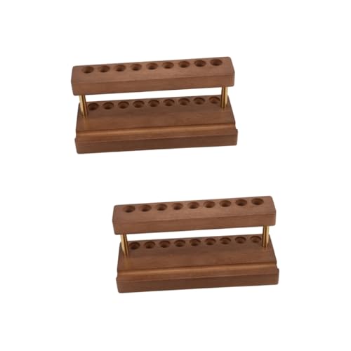 jojofuny 2 Stück Stifthalter aus massivem Holz Mini-Farbregal Farborganisator und Aufbewahrung Aufbewahrungsorganisator für Acrylfarben Lackierstand Metall Coffee jojofuny 2 Stück Stifthalter aus massivem Holz Mini-Farbregal Farborganisator und Aufbewahrung Aufbewahrungsorganisator für Acrylfarben Lackierstand Metall Coffee von jojofuny