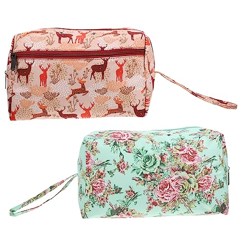 jojofuny 2 Stück Stricktasche mit Reißverschluss Multifunktionale Aufbewahrung für Häkelnadeln und Garn Robuste und Langlebige Oxford Stofftasche für Strick und Häkelprojekte für von jojofuny