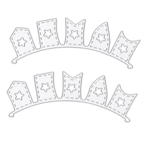 jojofuny 2 Stück Teiliges Diy Stanzformen aus Kohlenstoffstahl Langlebige Prägeschablonen für Scrapbooking Kartendekoration und Kreatives Basteln Geeignet für Manuelle Handwerksprojekte von jojofuny